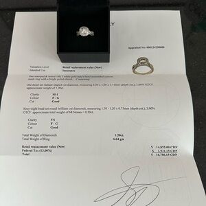 Elegant Silver Diamond Ring